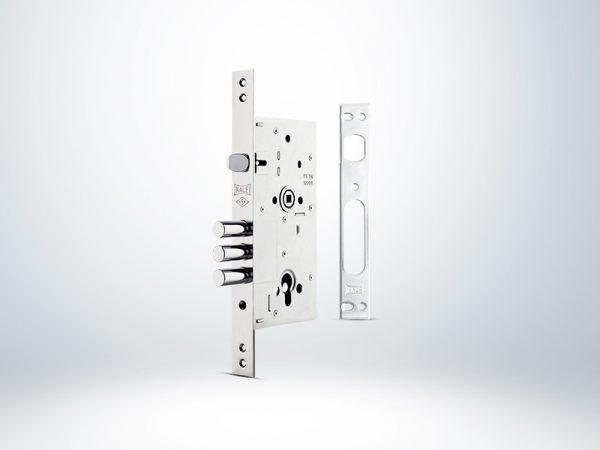 Kale Monoblok Çelik Kapı Kilidi - KROM (SN Sarı Silindirli) - 60mm