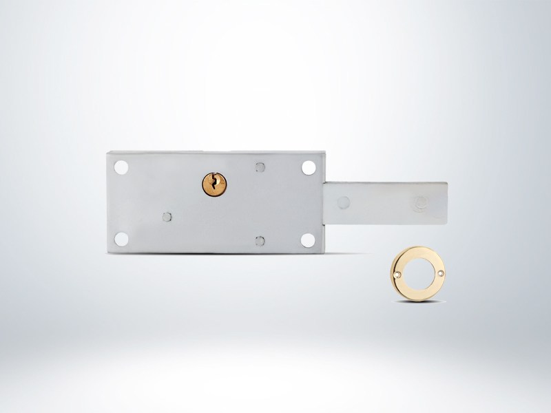 Kale Kepenk Kilidi - Gri - 12cm